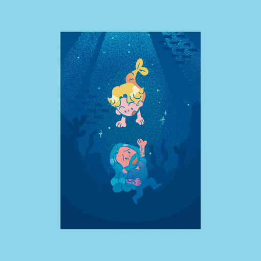 Mermaid 4x6" Print £3