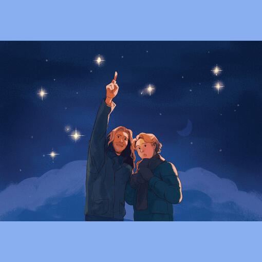 Stargazing 4x6"/A5/A4 Print £3/£4/£6
